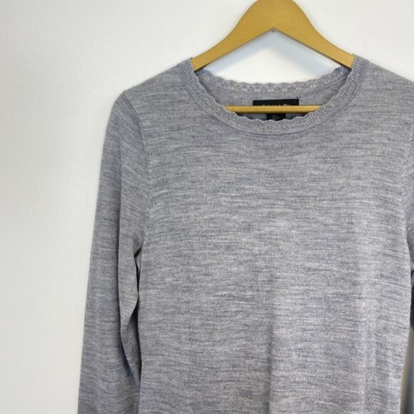 Tahari Gray Merino Wool Sweater Dress - Picture 7 of 12